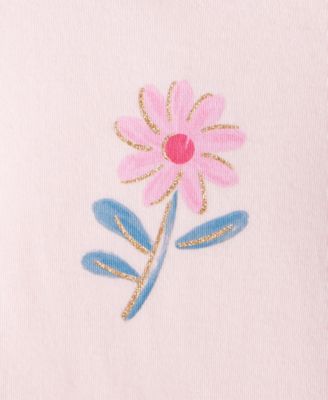 First Impressions Baby Girls Short-Sleeve Floral Graphic T-Shirt, Exclusively at Macy's