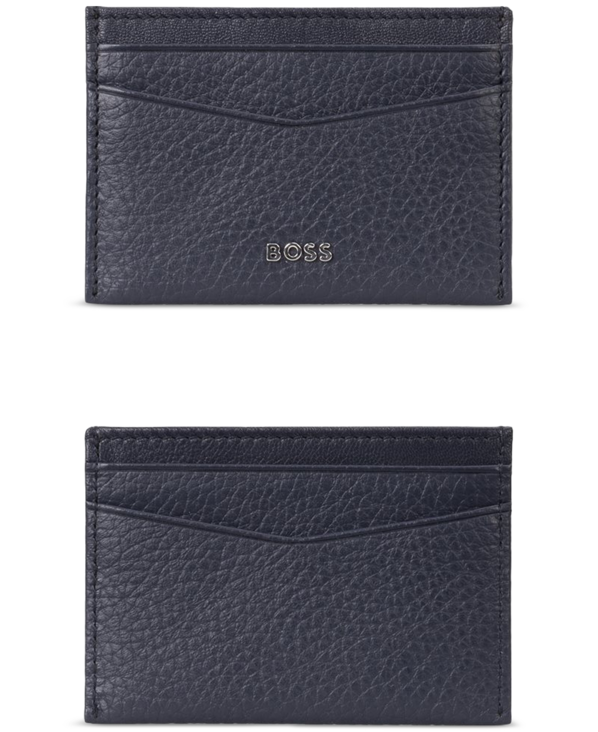 Hugo by Hugo Boss Men's Leather Logo Wallet - Navy