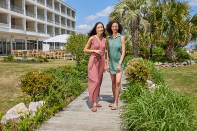 Women s Zensole Vistas Faux Leather Double Strap Slide Sandals