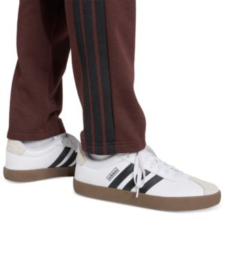 Men's Essentials 3-Stripes Regular Open Hem Fleece Pants