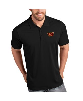Antigua - Men's Black Washington Commanders Tribute Polo