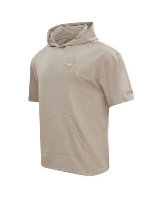 Men's Tan Dallas Cowboys Neutrals Capsule Short Sleeve Pullover Hoodie