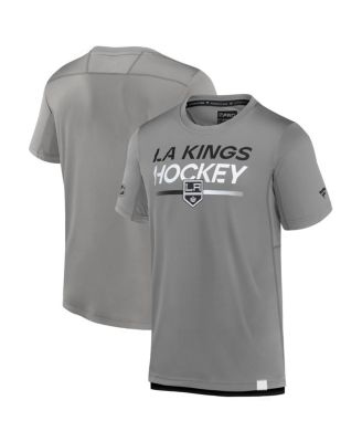 Fanatics - Men's Gray Los Angeles Kings Authentic Pro Tech T-Shirt