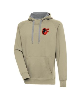 Antigua - Men's Khaki Baltimore Orioles Victory Pullover Hoodie