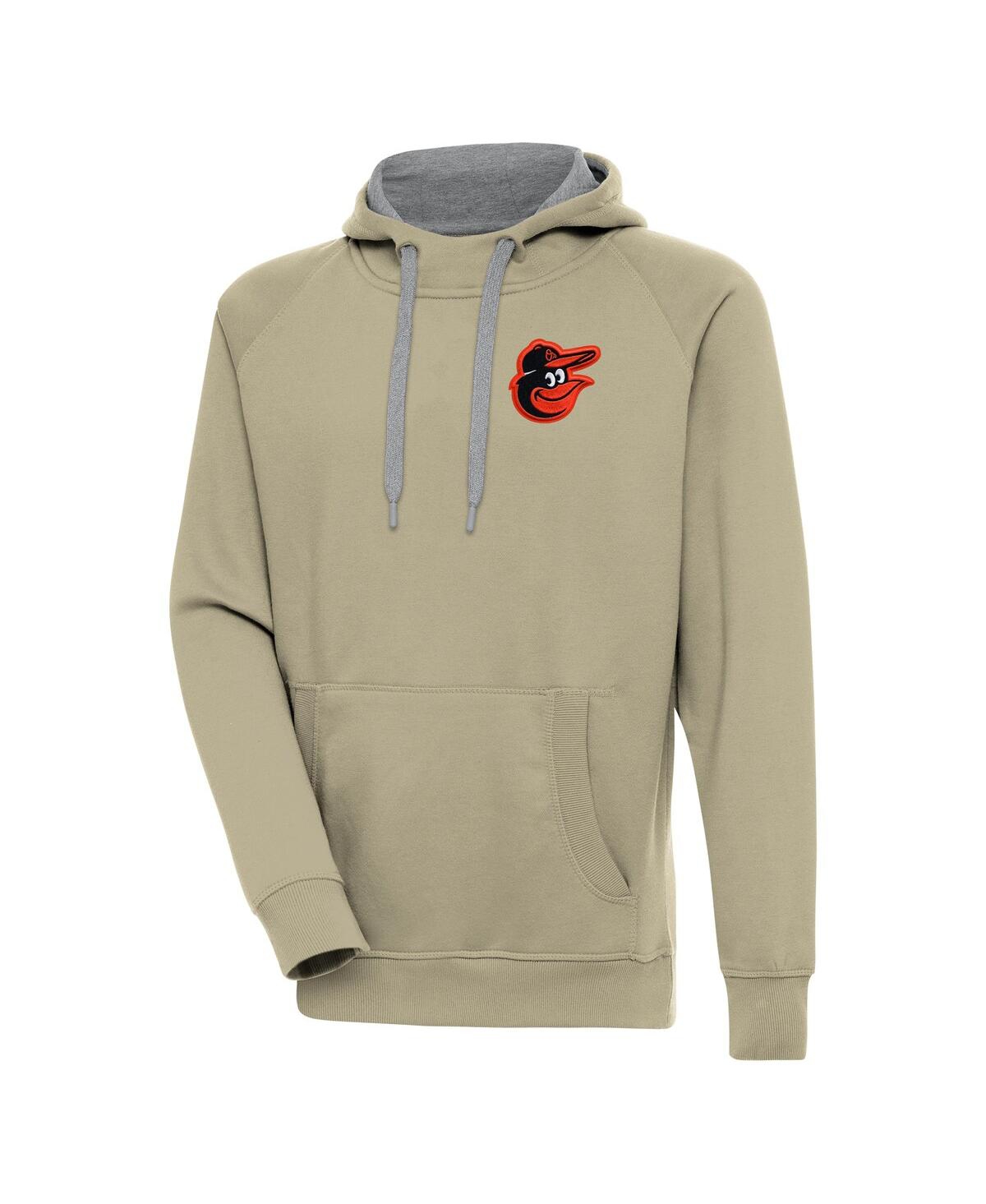 Men's Khaki Baltimore Orioles Victory Pullover Hoodie - Khaki