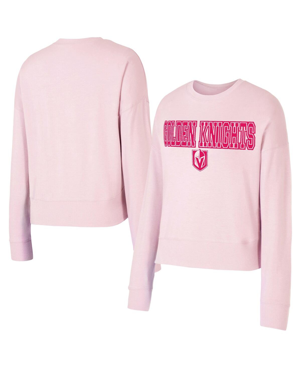 Women's Pink Vegas Golden Knights Tonal Pullover Sweatshirt - Pink