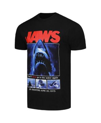 Men's Black Jaws Movie Poster T-Shirt