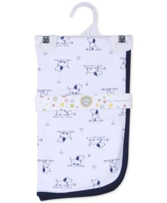 Baby Boys Puppy Toile Print Cotton Blanket