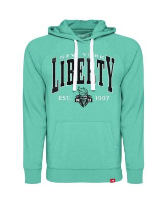 Sportiqe - Men's and Women's Mint New York Liberty Olsen Raglan Tri-Blend Pullover Hoodie