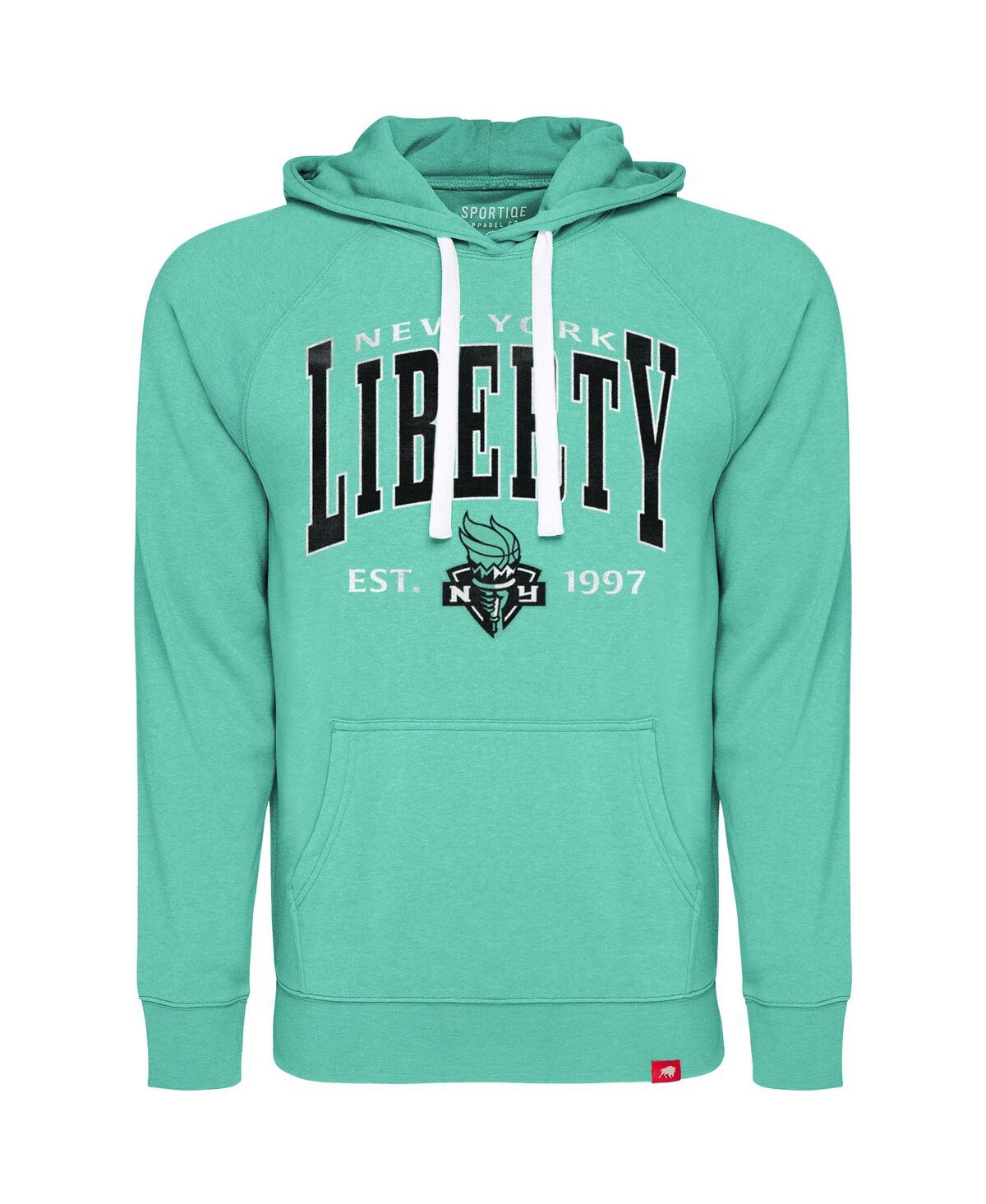 Men's and Women's Mint New York Liberty Olsen Raglan Tri-Blend Pullover Hoodie - Mint