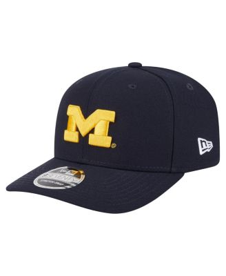 New Era - Men's Navy Michigan Wolverines Team Collective 9SEVENTY Stretch-Snap Adjustable Hat