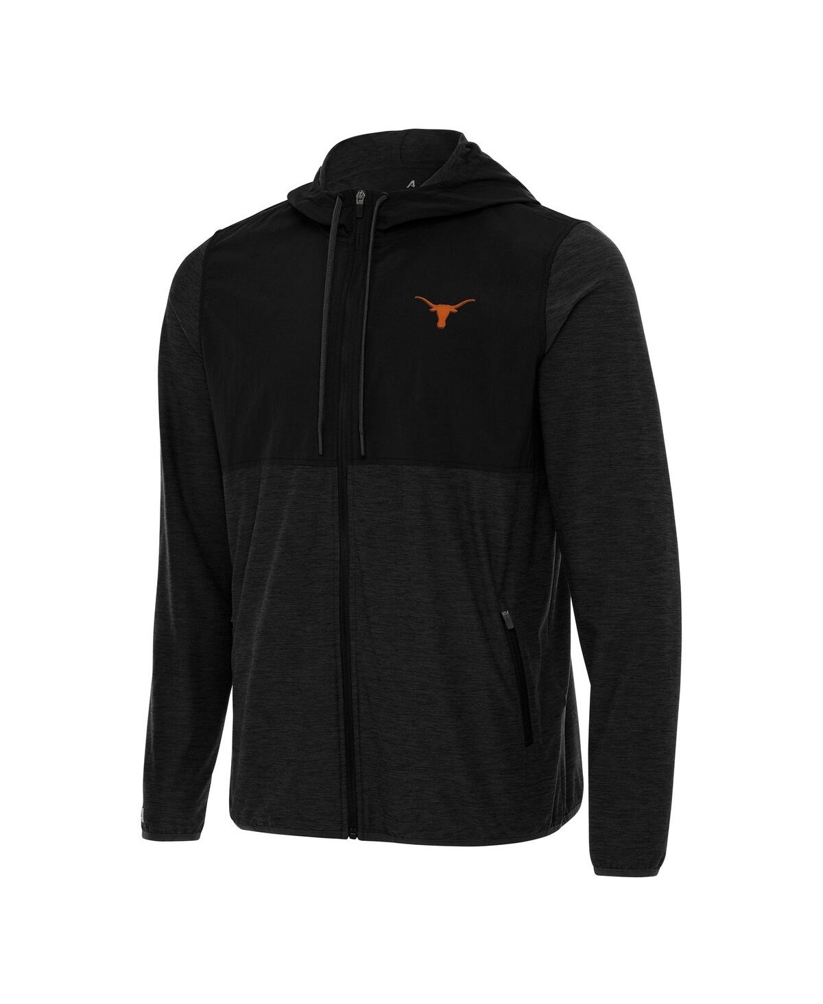 Men's Black Texas Longhorns Sway Full-Zip Hoodie Jacket - Black