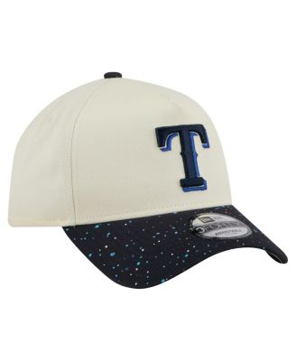 Men's Cream Texas Rangers Speckle A-Frame 9FORTY Adjustable Hat