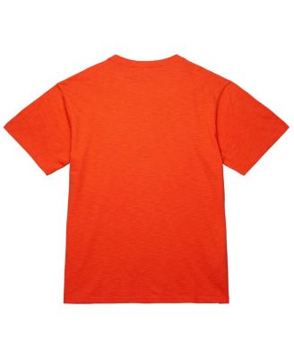 Men's and Women's Orange New York Knicks Hardwood Classics MVP Logo T-Shirt