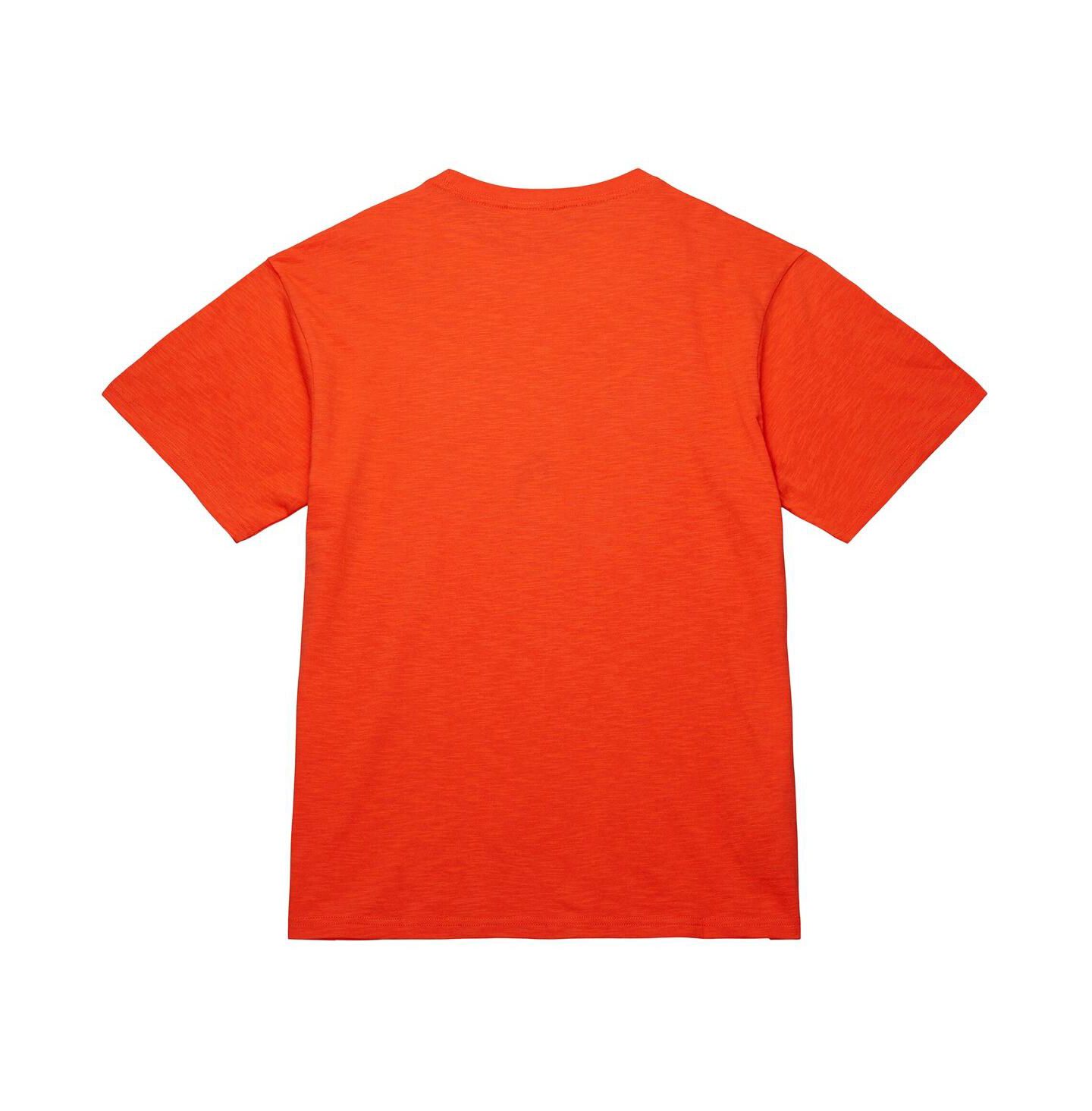 Футболка Mitchell & Ness Orange New York Knicks Hardwood Classics MVP Logo — фото 3