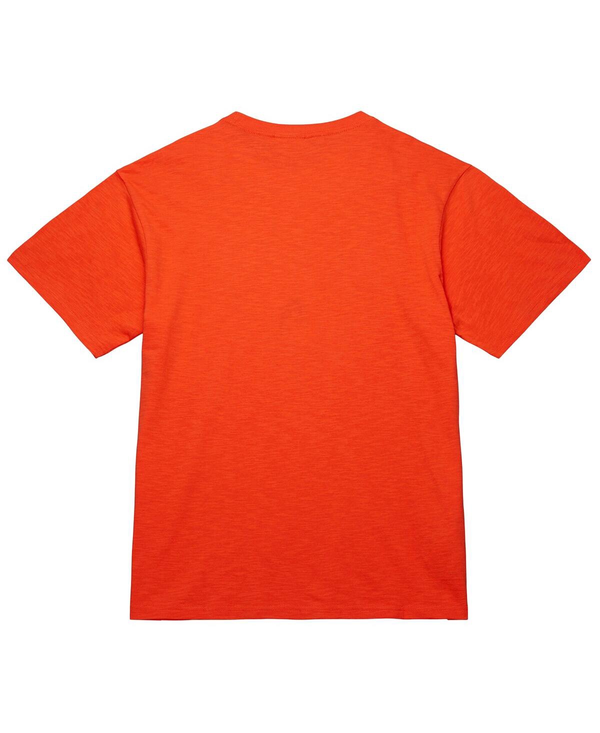 Mitchell & Ness Men's And Women's Orange New York Knicks Hardwood Classics Mvp Logo T-shirt In Orange