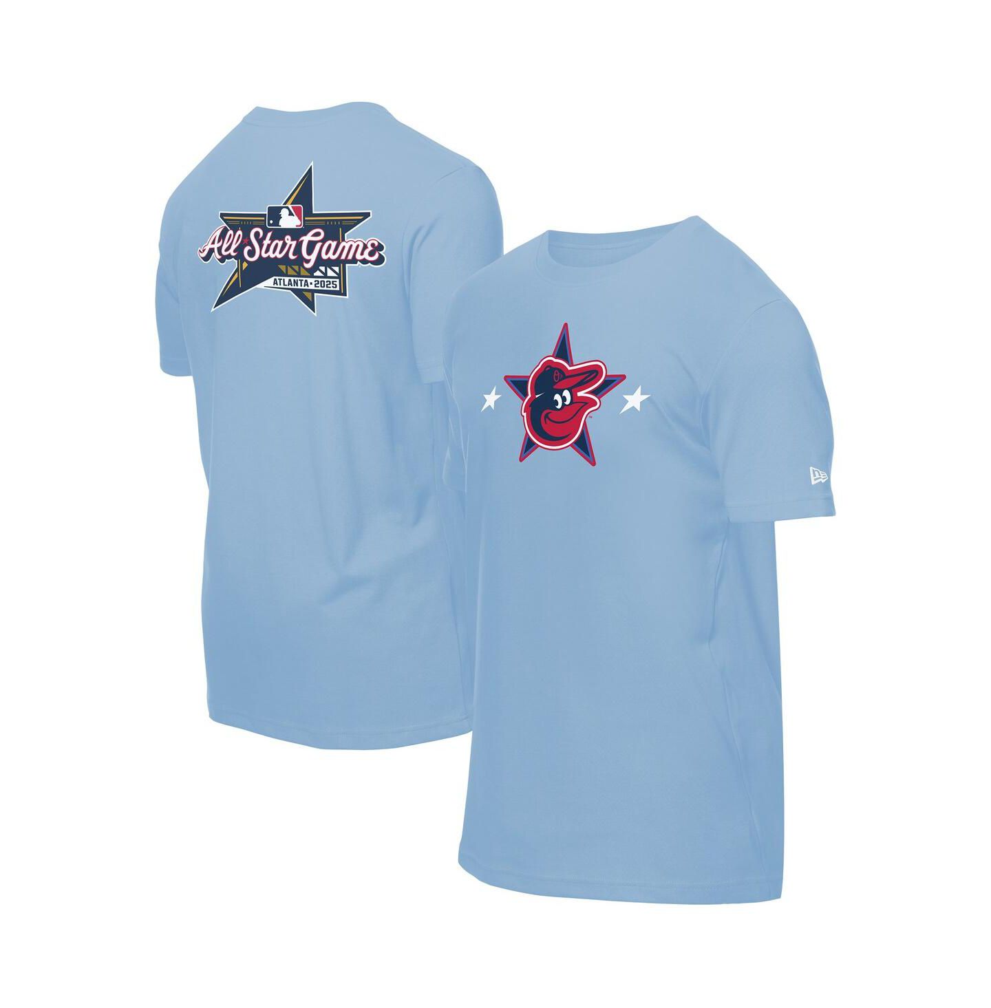 Мужская футболка New Era Light Blue Baltimore Orioles 2025 MLB All-Star Game Workout — фото 1