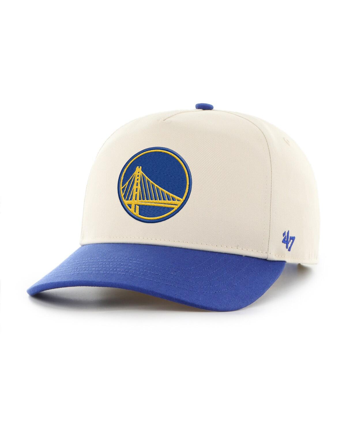 Men's Cream/Royal Golden State Warriors Roscoe Hitch Adjustable Hat - Cream, Royal