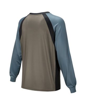 Men's and Women's Brown the Allman Brothers Band Wordmark Raglan Long Sleeve Swim Shirt