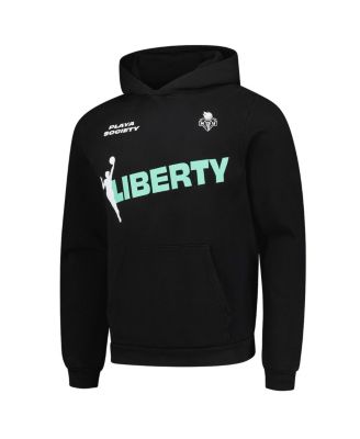 Men's and Women's Black New York Liberty Team Pullover Hoodie