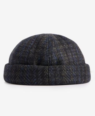 Men's Herringbone Tweed Watch Cap