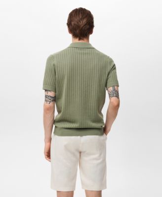 Men's Slim-Fit Linen Bermuda Shorts