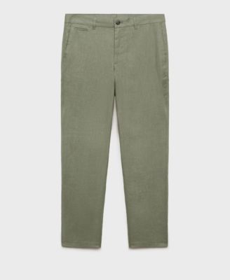 Men's Slim-Fit Linen Pants