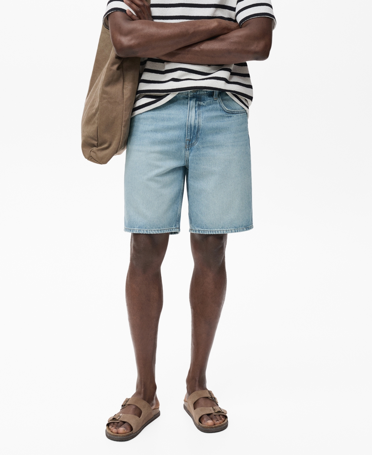 Men's Regular-Fit 9" Denim Shorts - Medium Blue
