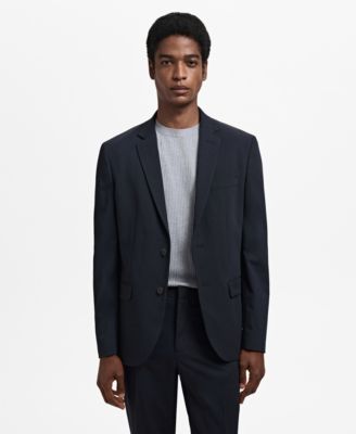 MANGO - Men's Stretch Fabric Super Slim-Fit Suit Jacket