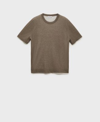 Men's Contrasting Cotton-Blend T-Shirt
