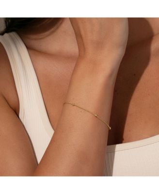 14k Gold-Plated Everyday Bracelet, 6.5" + 2" extender