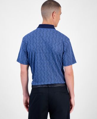 Men's Argyle Jacquard Polo Shirt