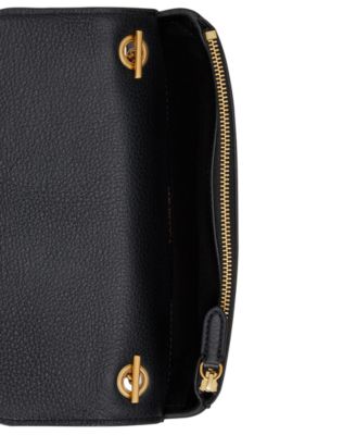 Bradley Small Pebbled Leather Crossbody Wallet