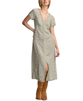 Lucky Brand - Women's Simone Floral-Print Midi Dress