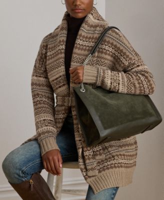 Suede Large Bradley Shopper Tote Bag