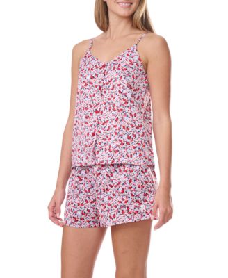 Women's 2Pc Cami and Boxer Pajama Set