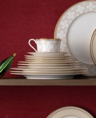 Trefolio Gold 40-Piece Dinnerware Set, Service For 8