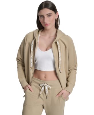 Sport Women's Two-Tone Zip-Front Long-Sleeve Hoodie