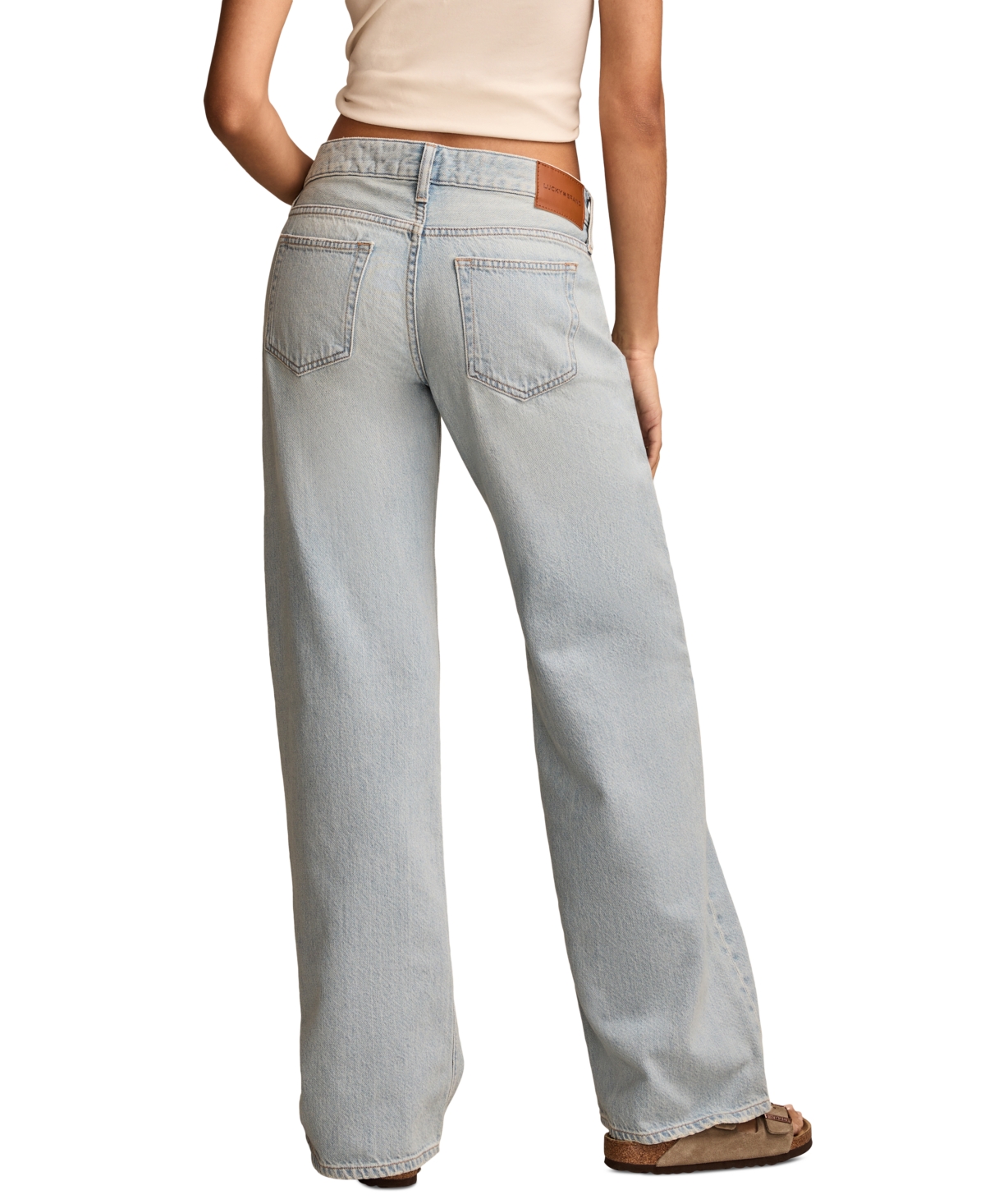 Lucky Brand Women's High-rise Baggy Wide-leg Jeans In Blue