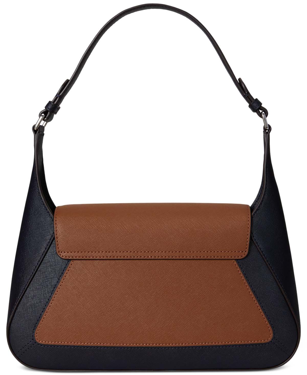 Ralph Lauren Two-tone Leather Small Schylar Shoulder Bag