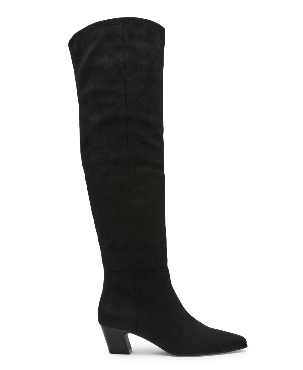 Dv Dolce Vita Women's Stryker Wide-calf Over-the-knee Pull On Heeled Boots In Black