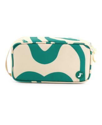 Doodle Pencil Case with Organizational Pockets and Handle Strap