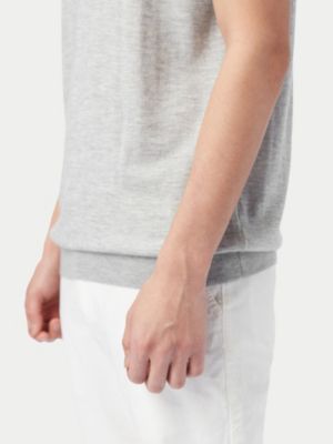 Men's Cashmere Silk Polo Shirt