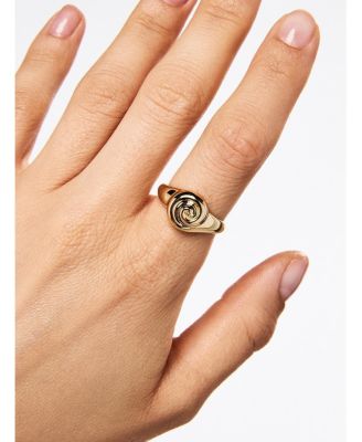 Gold Signet Ring - Ariel Ring