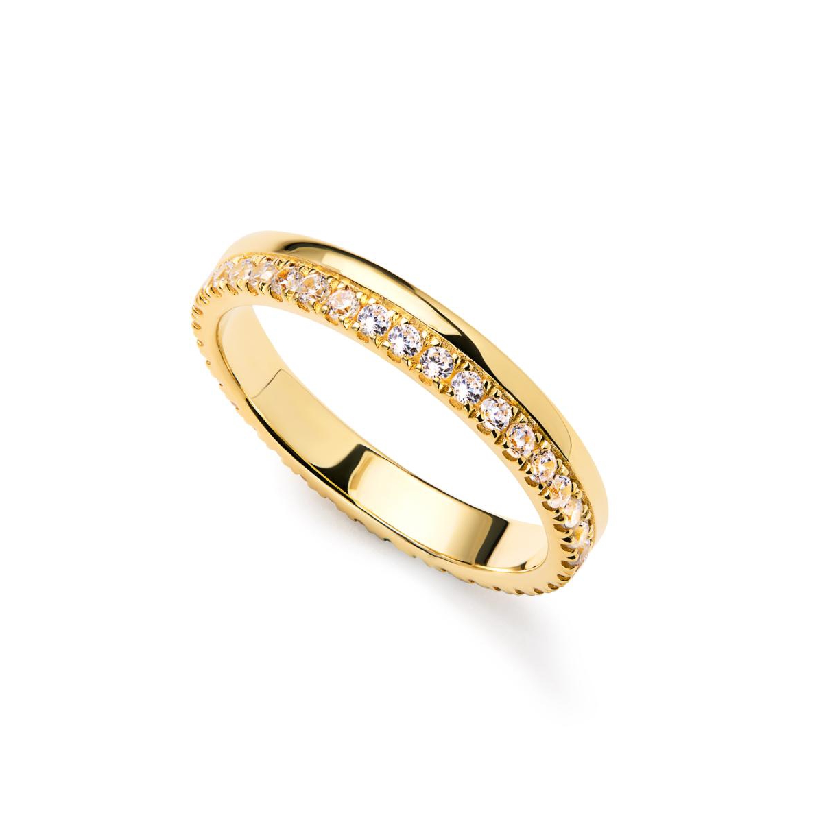 - Gold Band Ring - Celine Double - Gold