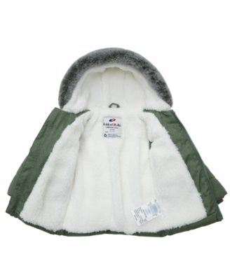 Baby Boys Sherpa Lined Puffer Jacket Winter Coat