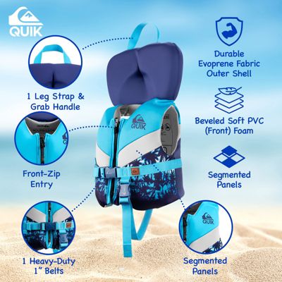 USCG Approved Life Jacket, Evoprene PFD  PVC Foam Swim Vest