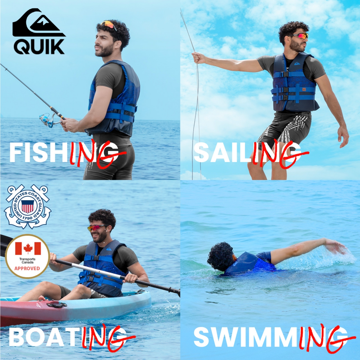 Quiksilver Uscg Approved Men's Life Vest