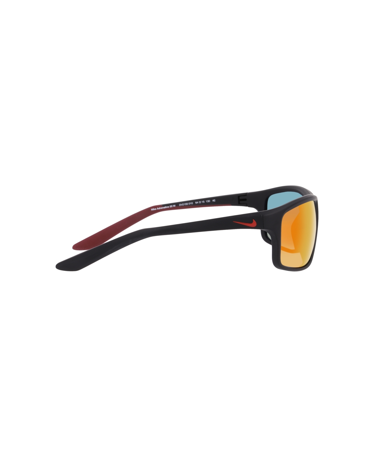 Nike Unisex Adrenaline Rectangle Sunglasses, 22 M Nk000725 In Black