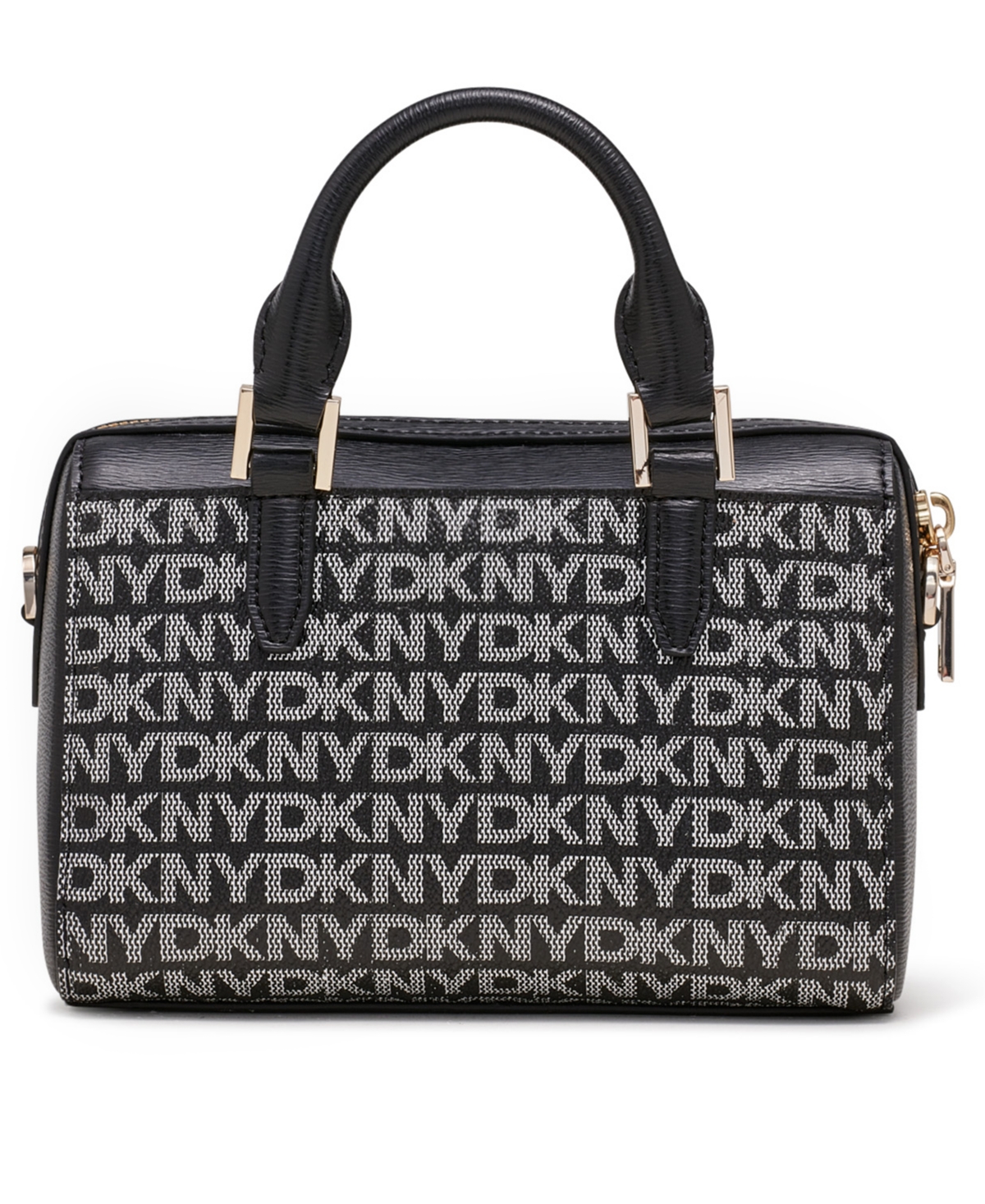 Dkny Bryant Ave Mini Logo Duffle Satchel In Black